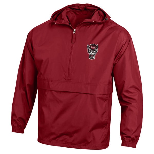 Half-Zip Packable Jacket - Red - Tu